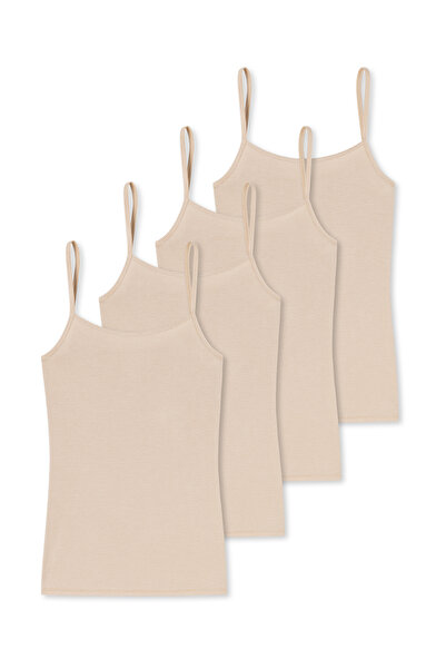 Schiesser Spaghettitop Modal Essentials Schmale Träger Spaghetti-Top