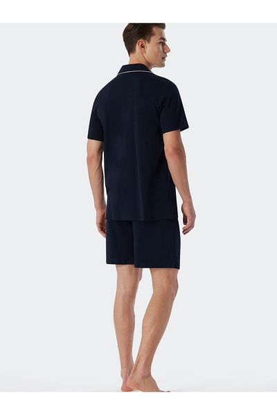 Schiesser Pyjama Fine Interlock Schlafanzug Pyjama Schlafmode Bequem