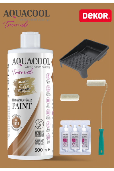Aquacool Trend Su Bazlı Akrilik Hobi Boya 500 ml Rulo Katalizör Boyacı Tavası...