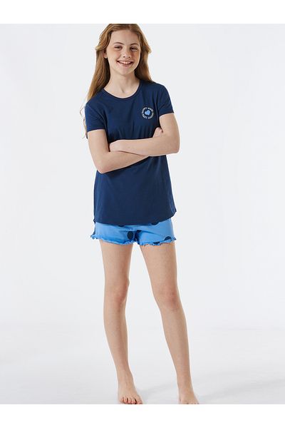 Schiesser Pyjama Organic Cotton Schlafanzug Schlafmode Bequem