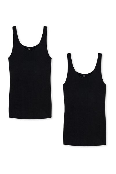 Schiesser Trägertop (TOPS) Luxury Träger-top Shirt Ärmellos Schulterfrei