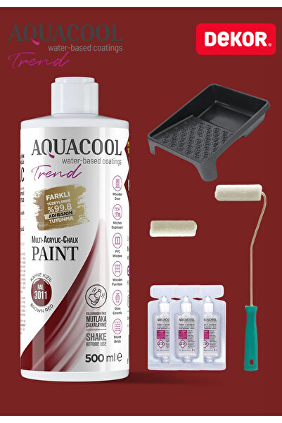 Aquacool Trend Su Bazlı Akrilik Hobi Boya 500 ml Rulo Katalizör Boyacı Tavası...