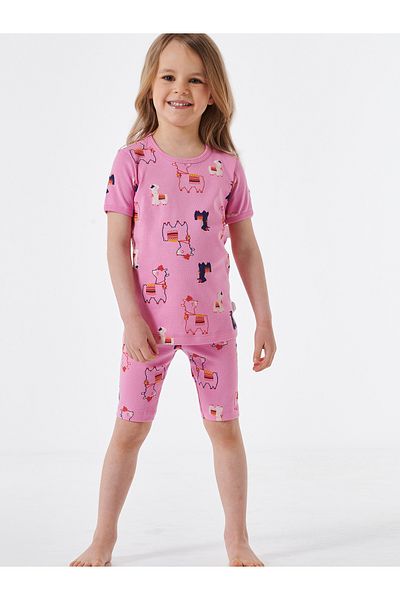 Schiesser Pyjama Natural Love Organic Cotton Schlafanzug Schlafmode Bequem