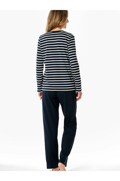Schiesser Pyjama Casual Essentials Schlafanzug Schlafmode Bequem
