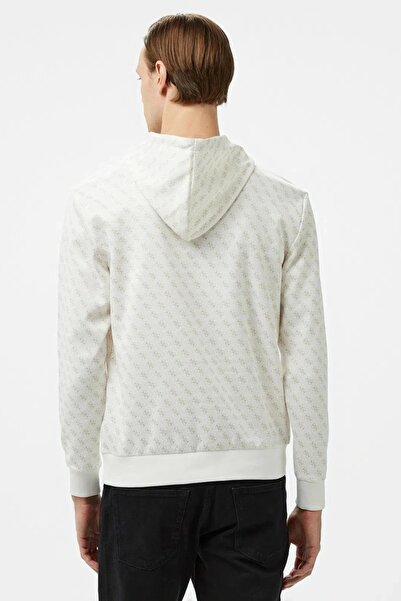 Guess NEW KORBIN HOODIE SW Erkek Beyaz Sweatshirt Z4BQ30FL04Q-P05N