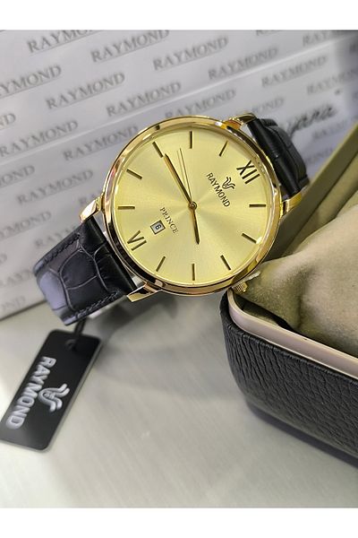 Raymond Leather Cord Men's Wristwatch