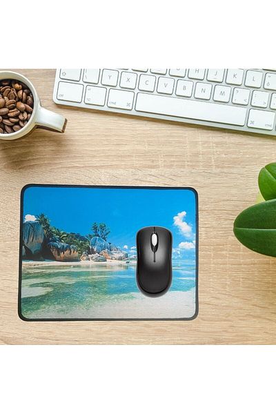 shop المخزن المؤقت ®   لوحة ماوس صغيرة الحجم مقاس 25 × 32 سم جزيرة المناظر الطبيعية