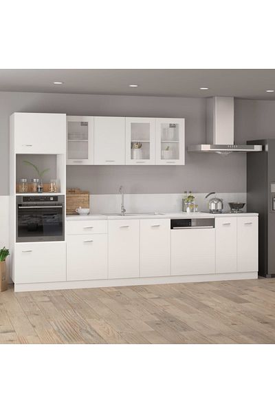 vidaxl Bottom Cabinet Lyon White 60x46x81.5 cm Engineered Wood