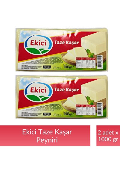 EKİCİ Ekici Taze Kaşar Peyniri 1000 gr x 2 Adet