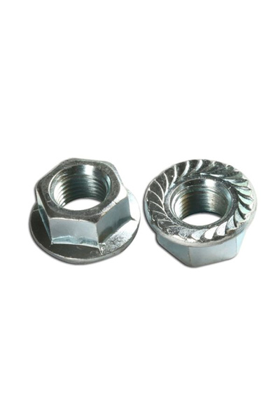 Genel Markalar Somun Standart 50'li Paket DIN 6923 Flanşlı Tırtıllı 6 Metrik 8x1,25x8,00 SW13 Civata TR