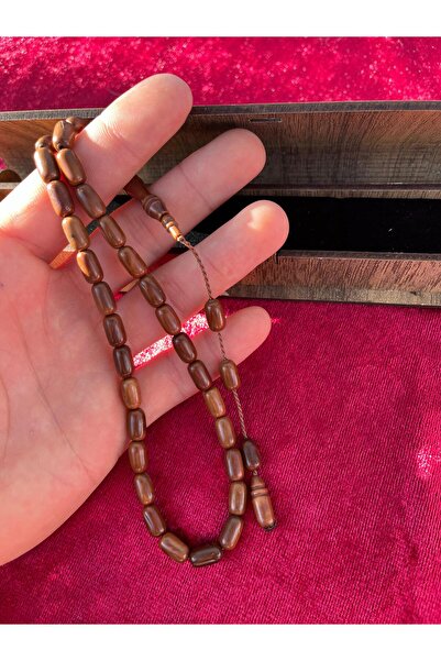 ulaşaksesuar Kahverengi Püsküllü Kuka Tesbih, özel hediye kutusunda şık ve za...