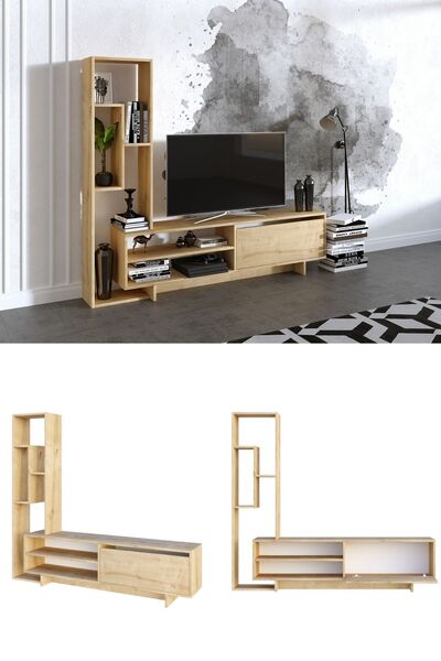 DECORMET Larissa Tv Ünitesi Safir Meşe
