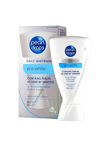 Pearl Drops Pro-white -Doğal Perlit Minerali ile inatçı Lekeleri Çıkaran, Beyazlatıcı Diş Macunu 50ml
