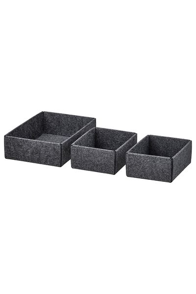 IKEA Gray 3 Piece Box Set