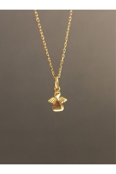 TREND 925 ayar gümüş minik melek kolye, bebek melek kolye, hediye kadın kolye