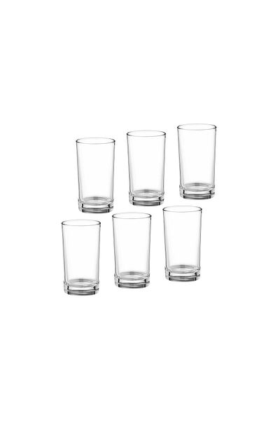 Dania 6 Pieces Clear Glass Water Cup Set