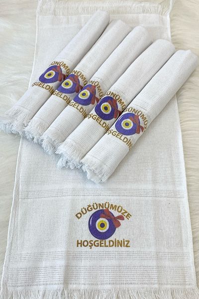 ZEYMERADE 6 Pcs Wedding Bridal Groom Circumcision Convoy Trolley Towel Ornament