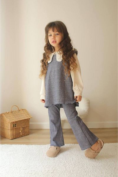SOFT Girl's Twill Fabric Bottom Top Set