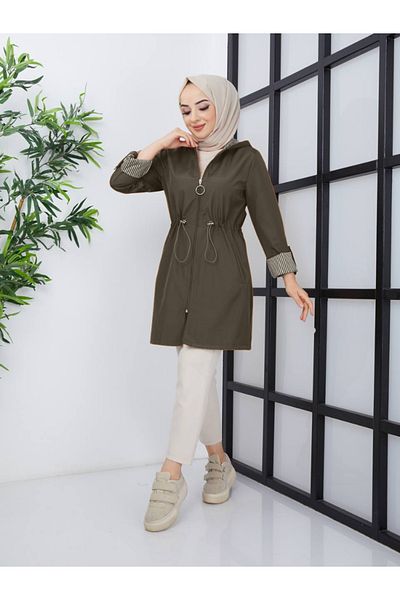 RACE FASHİON Αδιάβροχη ριγέ καμπαρντίνα Bondit 90 cm - RC5010
