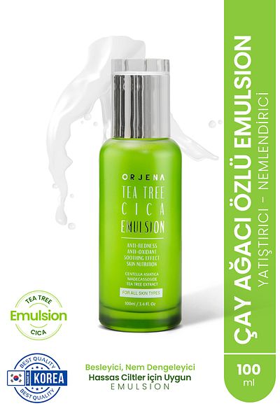 Orjena Tea Tree Cica Emulsion - Tea Tree Soothing and Moisturizing, 100ml