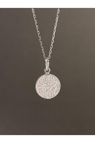 TREND 925 ayar gümüş Horus'un gözü kolye, Ra'nın gözü kolye, gümüş madalyon, hediye kadın kolye