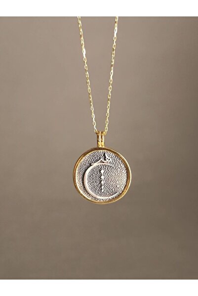 TREND 925 ayar Rumi hiç kolye, sufi kolye, gümüş madalyon, kadın kolye, hediyelik kolye