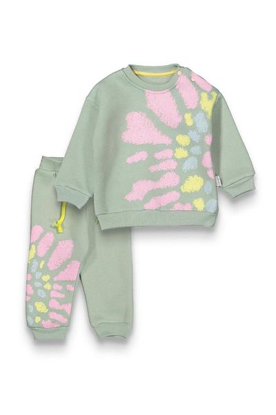 baby flamindo Baby Flamindo Batic Printed 3 Yarn Baby Girl Set