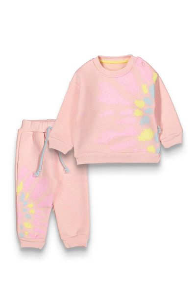 baby flamindo Baby Flamindo Batic Printed 3 Yarn Baby Girl Set