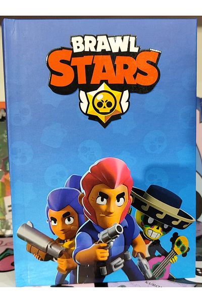 bundle island Brawl Stars Hardcover Hard Cover Agenda Daily Multi-Purpose Striped Notebook