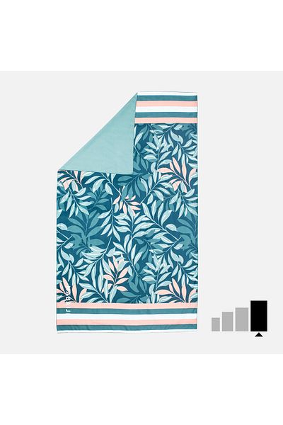 Decathlon Nabaiji Microfiber Towel - XL Size - Patterned - 110 × 175 cm