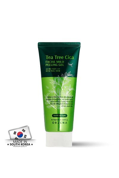 Orjena Tea Tree Cica Mild Peeling Gel Anti-Acne and Acne Purifying Peeling Gel with Tea Tree Extract 180ml