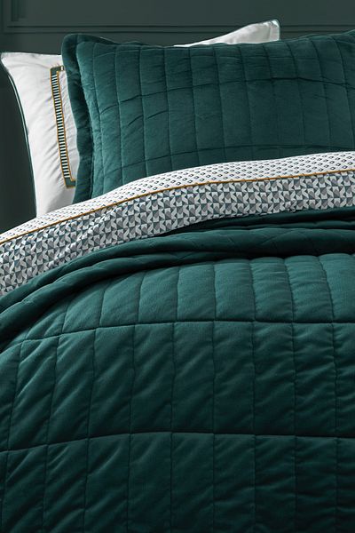 Yataş Rena Double Flawless 7 Piece Dowry Set - Emerald Green