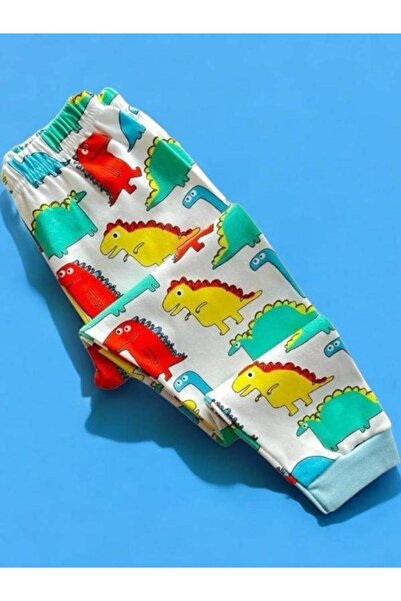 Zekids Pijama băiat din bumbac cu imprimeu dinozaur