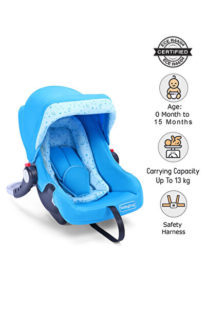 Babyhug Babyhug Onyx 3-in-1 Car Seat & Carry Cot with Rocking Base, 0-15 Mont...