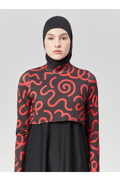 Ranuna Full Covered Hijab Swimsuit - Multicolor - Ranuna