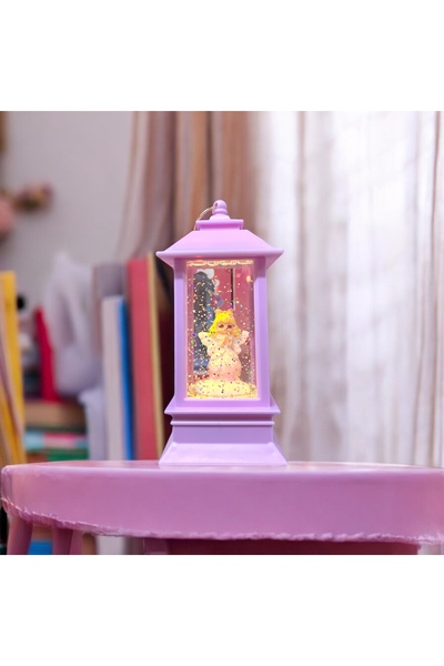 MERBA DESIGN PRENSES IŞIKLI SULU HEDİYELİK- SİMLİ SULU IŞIKLI KÜRE-12CM