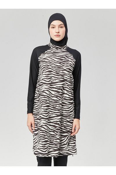Ranuna Full Covered Hijab Swimsuit - Black - Ranuna