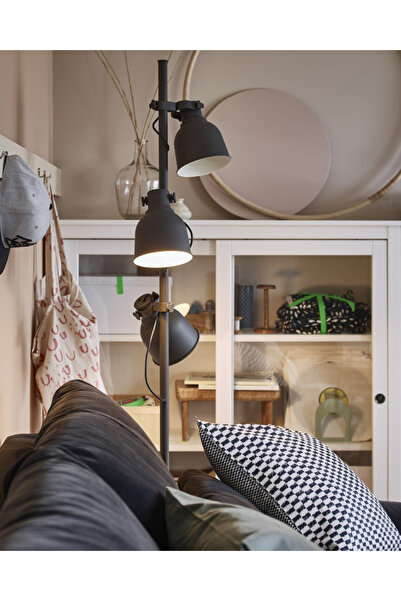 IKEA yer ve okuma lambası, kahverengi-kırmızı E14 opal  LED avize ampul önerir Ampul ayrı satılır.