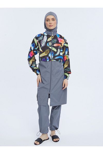 Ranuna Ranuna Multicolored Hijab Swimsuit