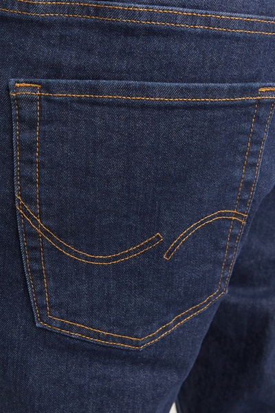 Jack & Jones Ανδρικό τζιν παντελόνι Jjıglenn με χαμηλή μέση λεπτή εφαρμογή 12259062   Μπλε