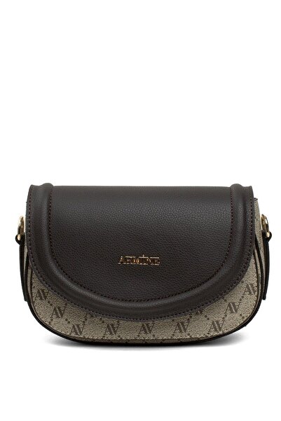 Armine Stylish Mink Dotted Practical Handbag Women's Handbag Mink