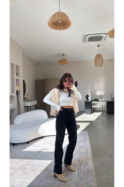 Buket Teke Blugi cu croială dreaptă bleumarin