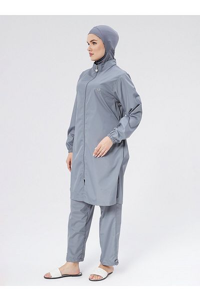 Ranuna Gray Hijab Swimsuit - Ranuna Model