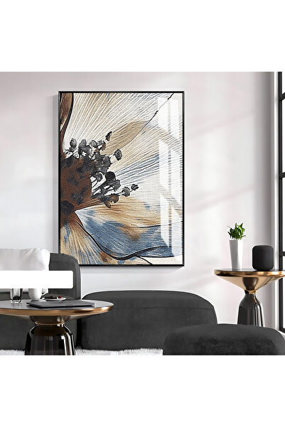 Harika bir ev HARİKABİREV | Model cu imprimeu floral crem-gri | TABLĂ DE STIC...