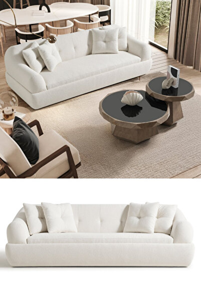 BEKALIVING Madrid Comfort Teddy Kanepe Bej