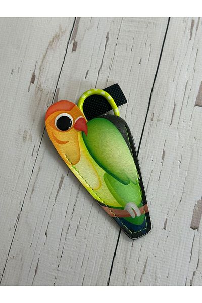 Hemline Parrot Protection Scissors with Green Cover