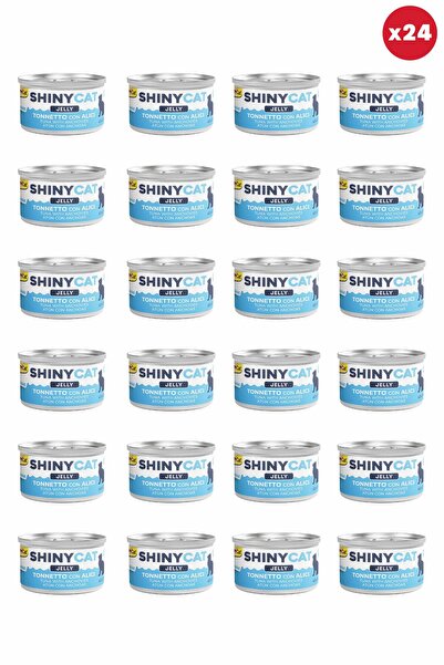 Gimcat Shinycat Jelly (Jöle içinde) Ançüezli Ton Balıklı Kedi Konservesi 70gr...