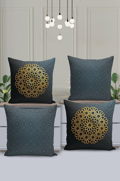 Filamente Set de huse de pernă cu model special Ramadan din 4 piese - imprimate digital pe două fețe
