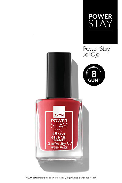 AVON Power Stay Jel Oje 10ml - The Red One