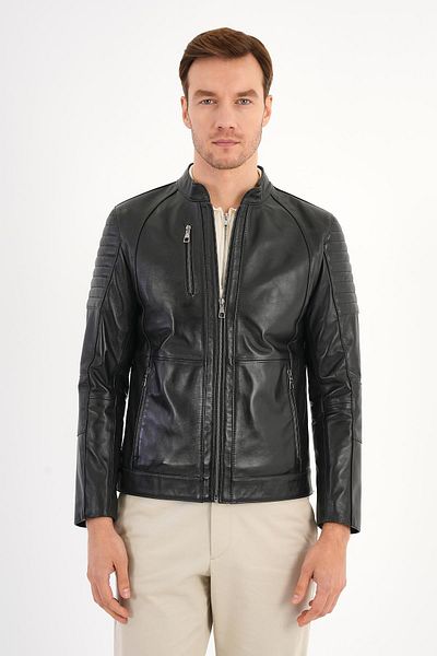 Deri Company Frank Black Leather Coat